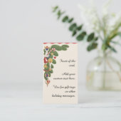 Weihnachtsbaum und Engel Dekorative Grenze Visitenkarte (Stehend Vorderseite)