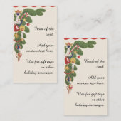 Weihnachtsbaum und Engel Dekorative Grenze Visitenkarte (Vorne/Hinten)