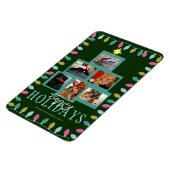 Weihnachtsbaum und Foto Weihnachtskarte Magnet (Linke Seite)
