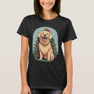 Weihnachtsbaum und Funny Santa Golden Retriever Ch T-Shirt