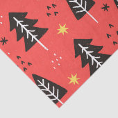 Weihnachtsbaum und Gelbes Star-Gewebe Seidenpapier (Detail)