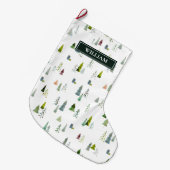 Weihnachtsbaum und Geschenkboxen Personalisiert  Großer Weihnachtsstrumpf (Vorderansicht (hängend))