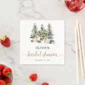 Weihnachtsbaum und Geschenke Brautparty Servietten (Beispiel)