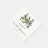 Weihnachtsbaum und Geschenke Brautparty Servietten (Ecke)