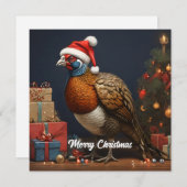 Weihnachtsbaum und Geschenke Einladung (Vorne/Hinten)