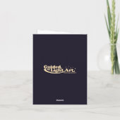 Weihnachtsbaum und Geschenke Feiertagskarte (Rückseite)