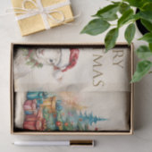 Weihnachtsbaum und Geschenke Frohe Weihnachten Seidenpapier (Geschenk)