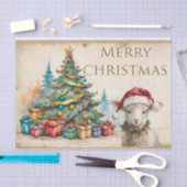 Weihnachtsbaum und Geschenke Frohe Weihnachten Seidenpapier (Handwerk)