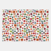 Weihnachtsbaum und Geschenke Geschenkpapier Set (Vorderseite)