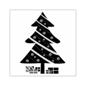 Weihnachtsbaum und Geschenke Gummistempel (Prägung)