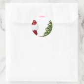 Weihnachtsbaum und Geschenke Hinzufügen Ihrer Text Runder Aufkleber (Tasche)