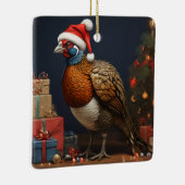 Weihnachtsbaum und Geschenke Keramikornament (Rechts)