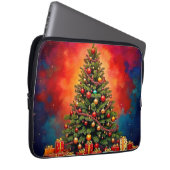 Weihnachtsbaum und Geschenke Kunst Laptopschutzhülle (Vorne Rechts)