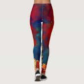 Weihnachtsbaum und Geschenke Kunst Leggings (Rückseite)