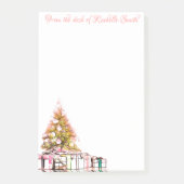 Weihnachtsbaum und Geschenke Post-it Klebezettel (Vorderseite)