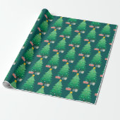 Weihnachtsbaum und Geschenke Whimsical Graphic Geschenkpapier (Ungerollt)