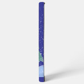 Weihnachtsbaum und Igel Samsung Galaxy Hülle (Linke Seite)