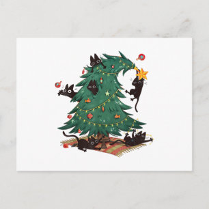 Weihnachtsbaum und Katze Süßer Weihnachten Katzenl