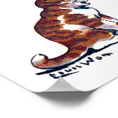 Weihnachtsbaum und Kitten, Louis Wain Poster (Ecke)