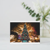 Weihnachtsbaum und leichte Feier Postkarte (Stehend Vorderseite)
