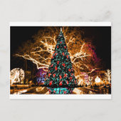 Weihnachtsbaum und leichte Feier Postkarte (Vorderseite)