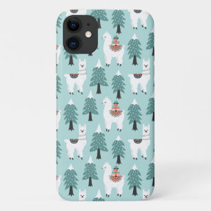 Weihnachtsbaum und niedliches Lammmuster Case-Mate iPhone Hülle