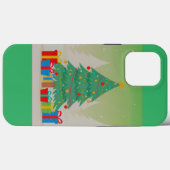 Weihnachtsbaum und Ornamente Case-Mate iPhone Hülle (Rückseite (Horizontal))