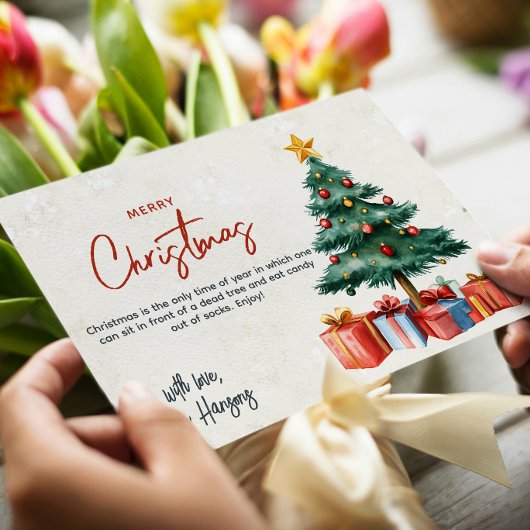 Weihnachtsbaum und präsentiert frohe Weihnachten C