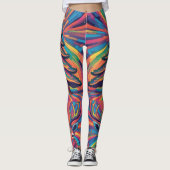 Weihnachtsbaum und Rentier Leggings (Vorderseite)