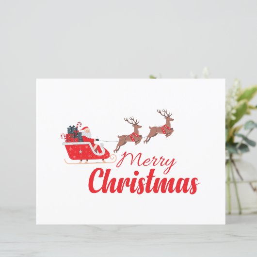 Weihnachtsbaum und Rentiere (Stehend Vorderseite)