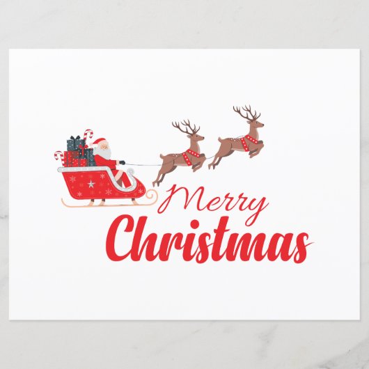 Weihnachtsbaum und Rentiere (Vorderseite)