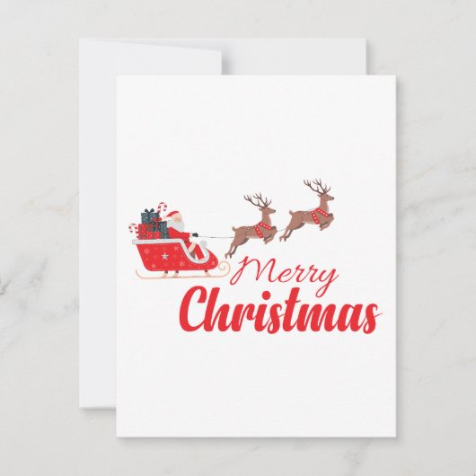 Weihnachtsbaum und Rentiere (Vorderseite)