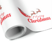 Weihnachtsbaum und Rentiere Geschenkpapier (Rolleneckpunkt)