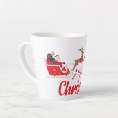 Weihnachtsbaum und Rentiere Milchtasse (Linke Ecke)