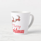 Weihnachtsbaum und Rentiere Milchtasse (Rechte Ecke)