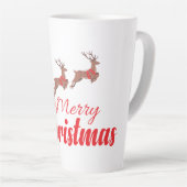 Weihnachtsbaum und Rentiere Milchtasse (Rechte Ecke)