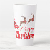 Weihnachtsbaum und Rentiere Milchtasse (Vorderseite)