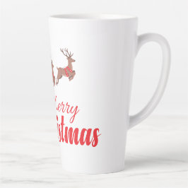 Weihnachtsbaum und Rentiere Milchtasse