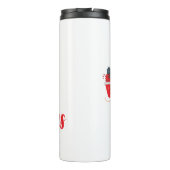 Weihnachtsbaum und Rentiere Thermosbecher (Rückseite)