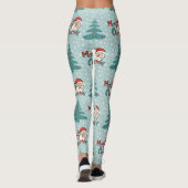 Weihnachtsbaum und Santa-Claus Leggings (Rückseite)
