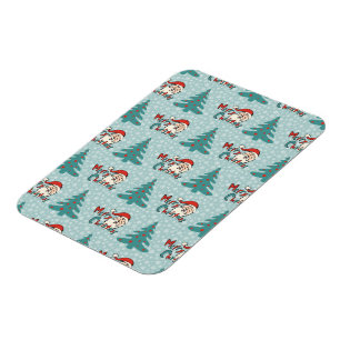 Weihnachtsbaum und Santa-Claus Magnet