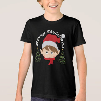 Weihnachtsbaum und Santa-Hut  Tri-Blend Shirt