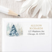 Weihnachtsbaum und Schnee im Winter (Insitu)