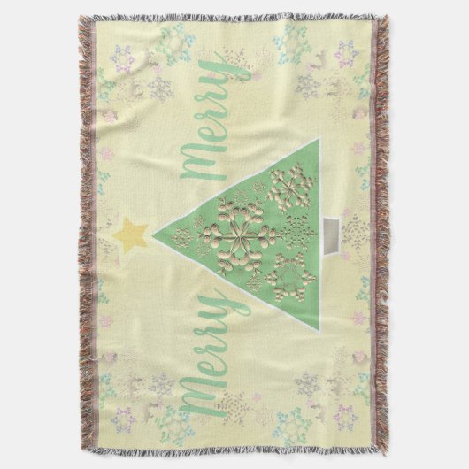 Weihnachtsbaum und Schneebesen Decke (Vorderseite Vertikal)