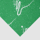 Weihnachtsbaum und Schneefall Seidenpapier (Detail)