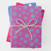 Weihnachtsbaum und Schneeflocken Geschenkpapier Set (Beispiel)