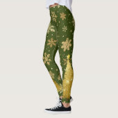 Weihnachtsbaum und Schneeflocken Leggings (Links)