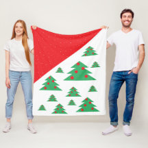 Weihnachtsbaum und Schneeflocken Rotes grünes Weih