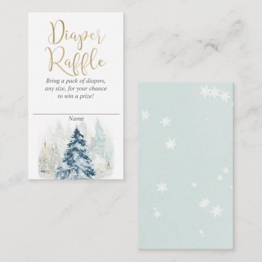 Weihnachtsbaum- und Schneeschlittenkarten Begleitkarte (Vorne/Hinten)