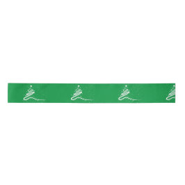 Weihnachtsbaum und Snowfall Satin Ribbon Satinband